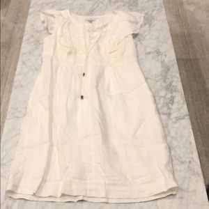 J. Crew White Linen Dress